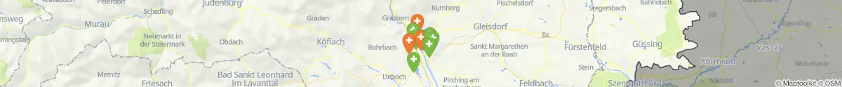 Map view for Pharmacy emergency services nearby Graz (Stadt) (Steiermark)